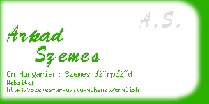 arpad szemes business card